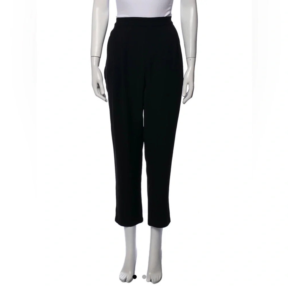 Nwt $325 Derek Lam 10 Crosby Black Track Pants - High Rise Straight Leg Size 4